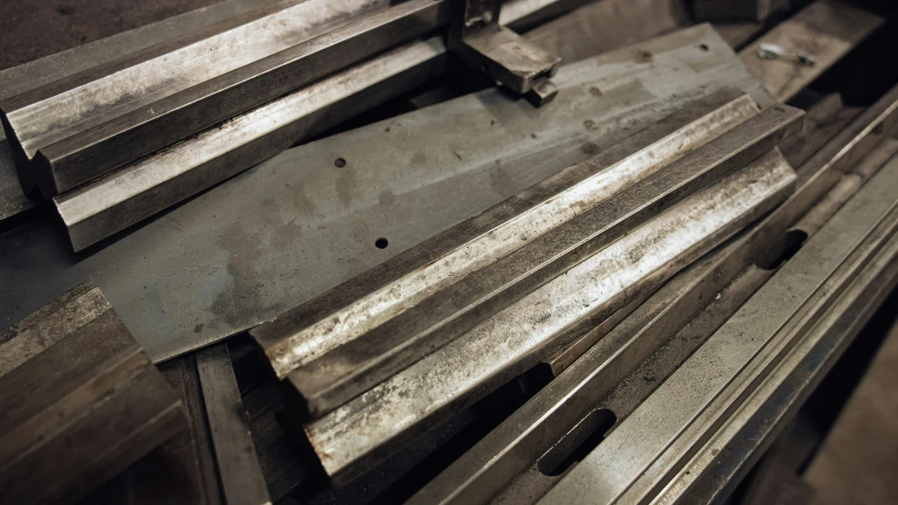 Pile of steel beams