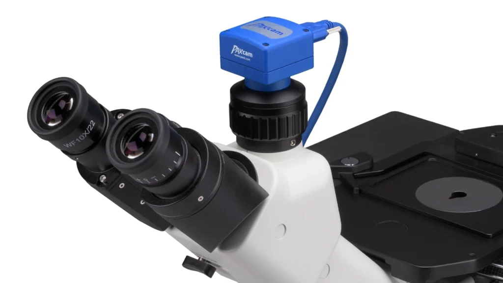 digital imaging system for inverted metallography microscopes