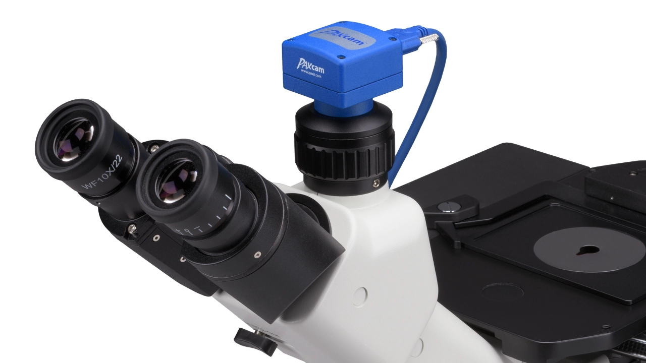 digital imaging system for inverted metallography microscopes