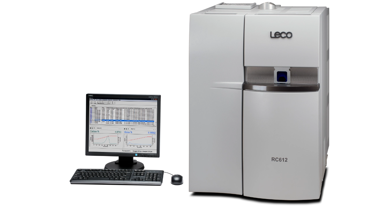 LECO RC612 zur Bestimmung des Kohlenstoff- und Wassergehalts