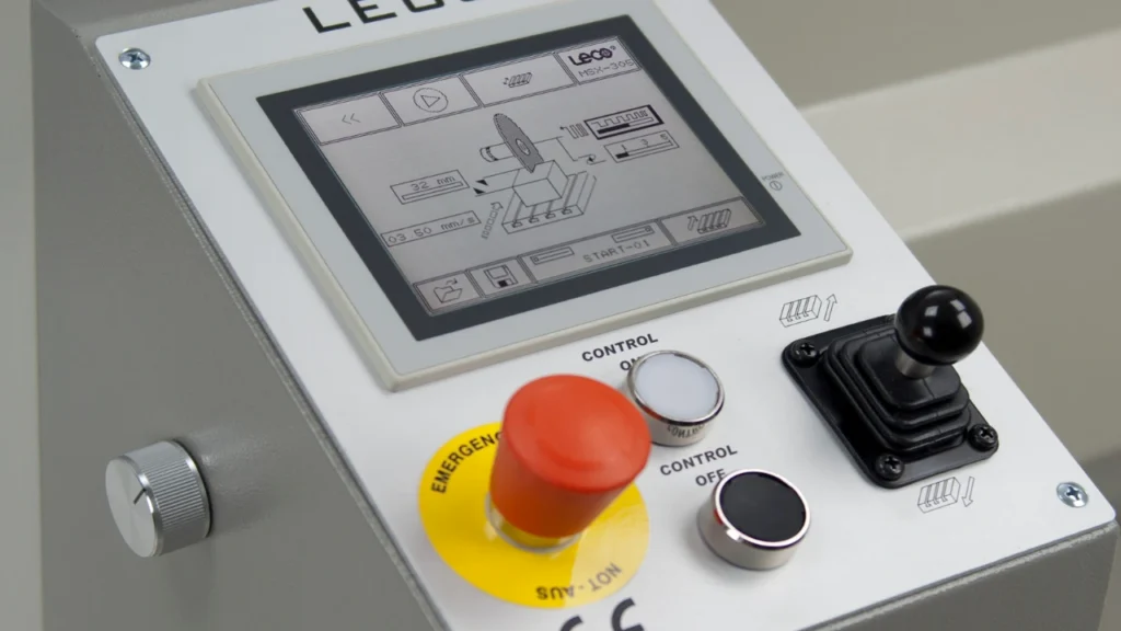MSX Series metallography sectioning machine control panel