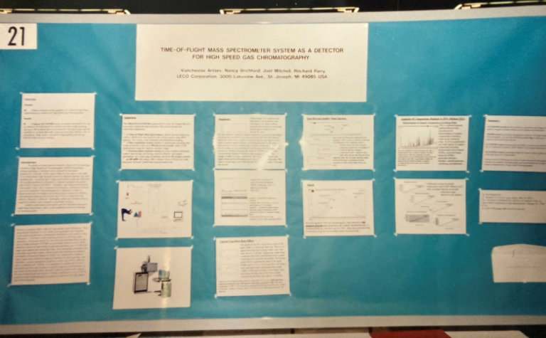 1996年のASMSで発表された、Pegasus GC-TOFMSデータを用いた最初の科学ポスター