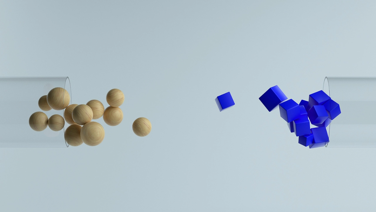 separation of elements depicting time of flight