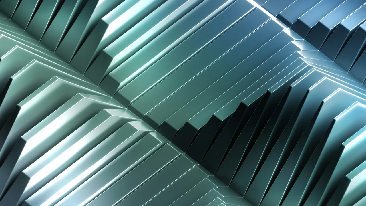 Undulating metal texture