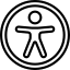 person in circles representing accessibility
