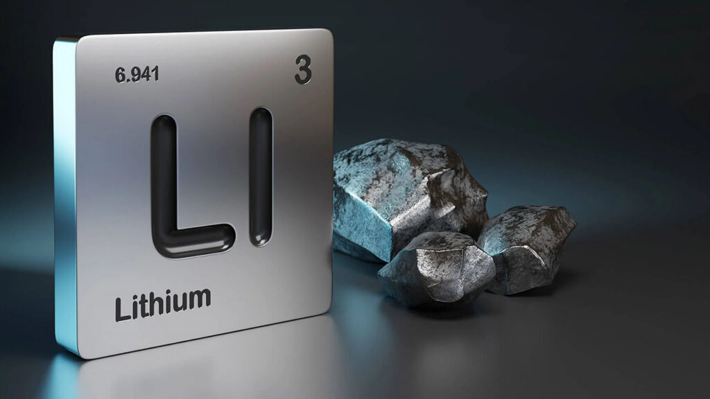 Lithium is often used in battery manufacturing