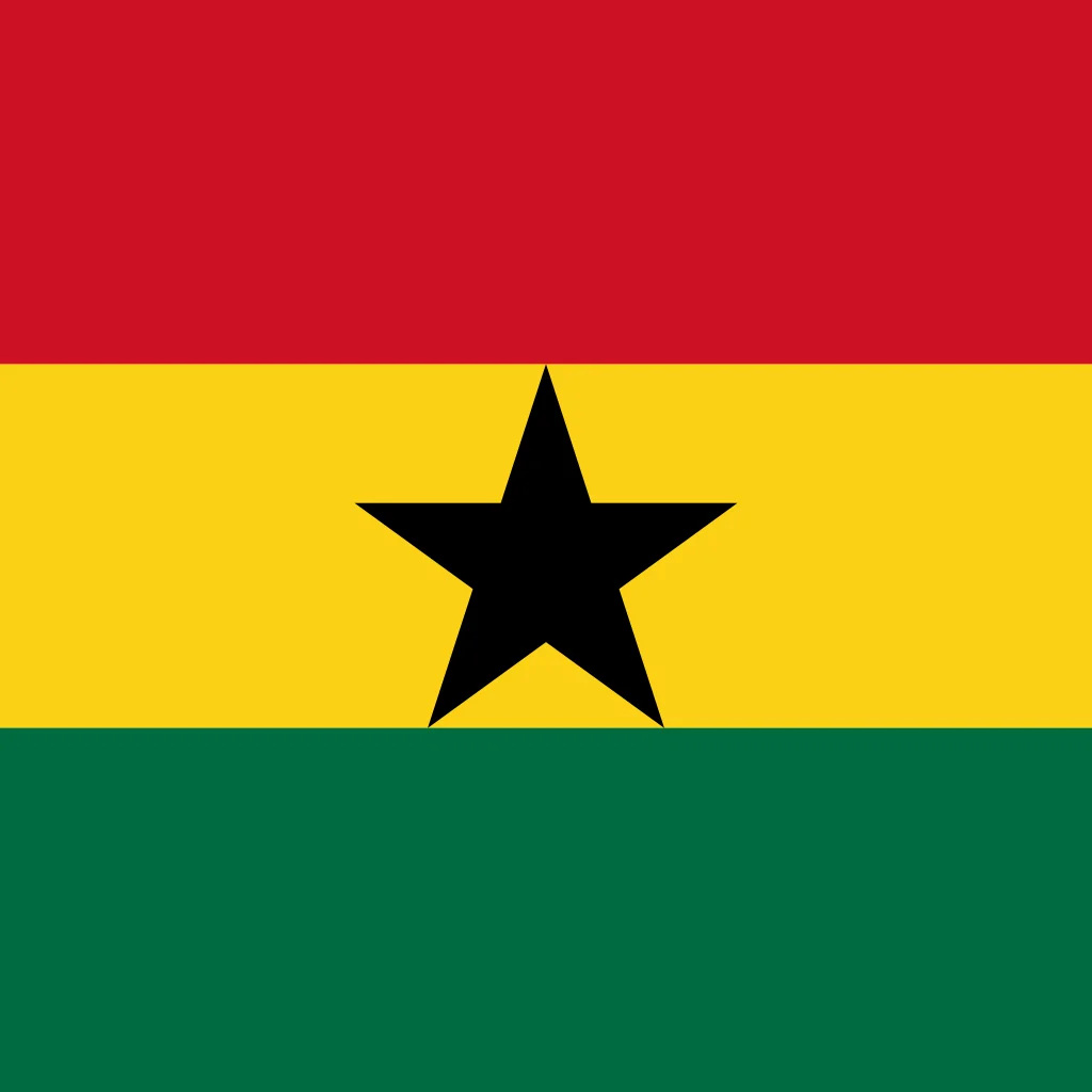 Flag of Ghana - Square