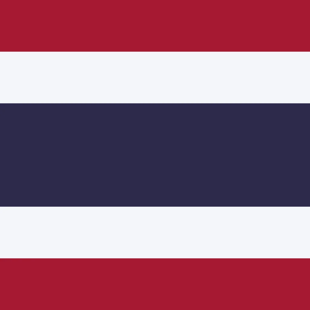 Bandera de Tailandia - Cuadrada