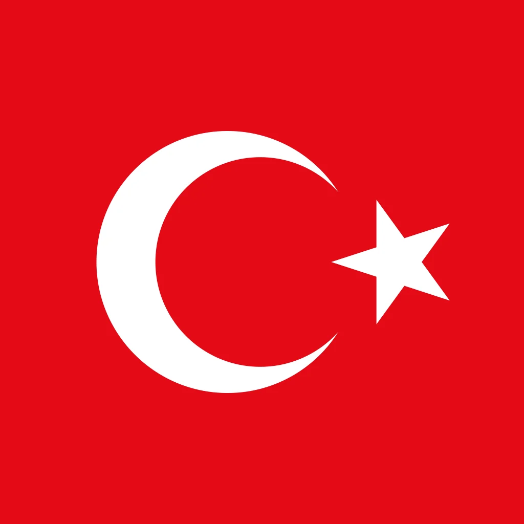 Flag of Republic of Türkiye - Square