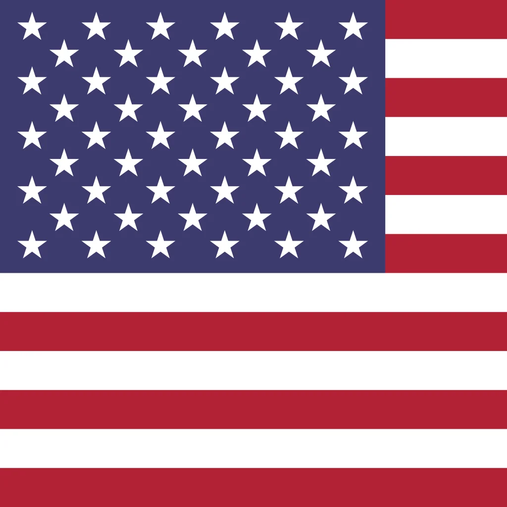Bandera de Estados Unidos - Cuadrada