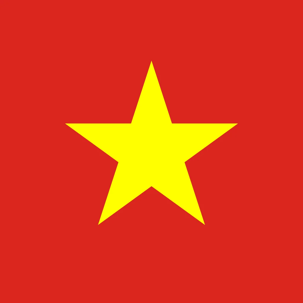 Bandera de Vietnam - Cuadrada